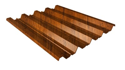 Профнастил Н60 декоративный 0,45 мм Дуб 3D во Владимире