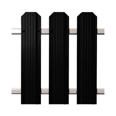 Штакетник Кантри фигурный RAL 9005 чёрный во Владимире
