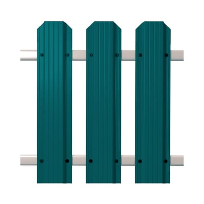 Штакетник Кантри фигурный RAL 5021 бирюзовый во Владимире